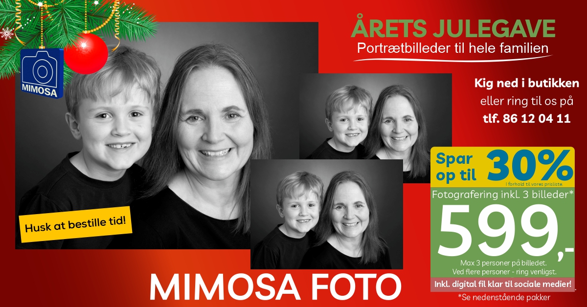 Juleportrætpakke - Portrætfotografering